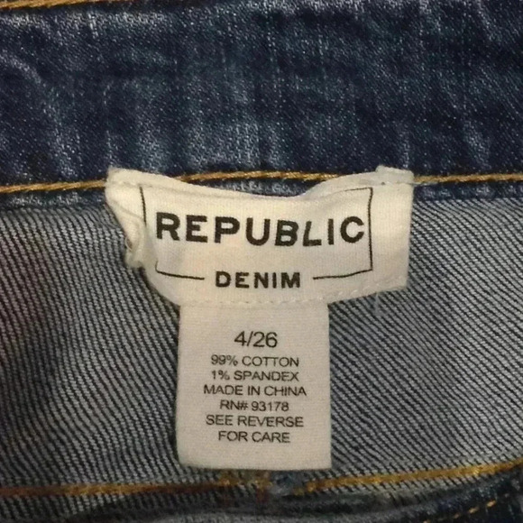 For The Republic Skinny Jeans; Medium Wash, Classic, Preppy, Mom Jeans, Retro - Picture 3 of 4